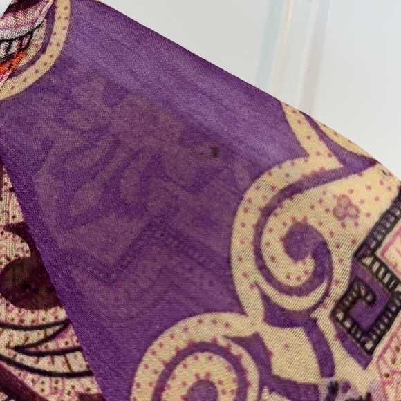 Stitch fix papermoon boho Flowy blouse top size small semi sheer 3/4 sleeve - Picture 7 of 7